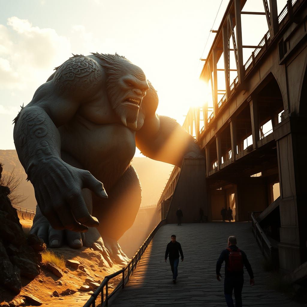 Ancient Troll Emerges from Depths Under Bridge