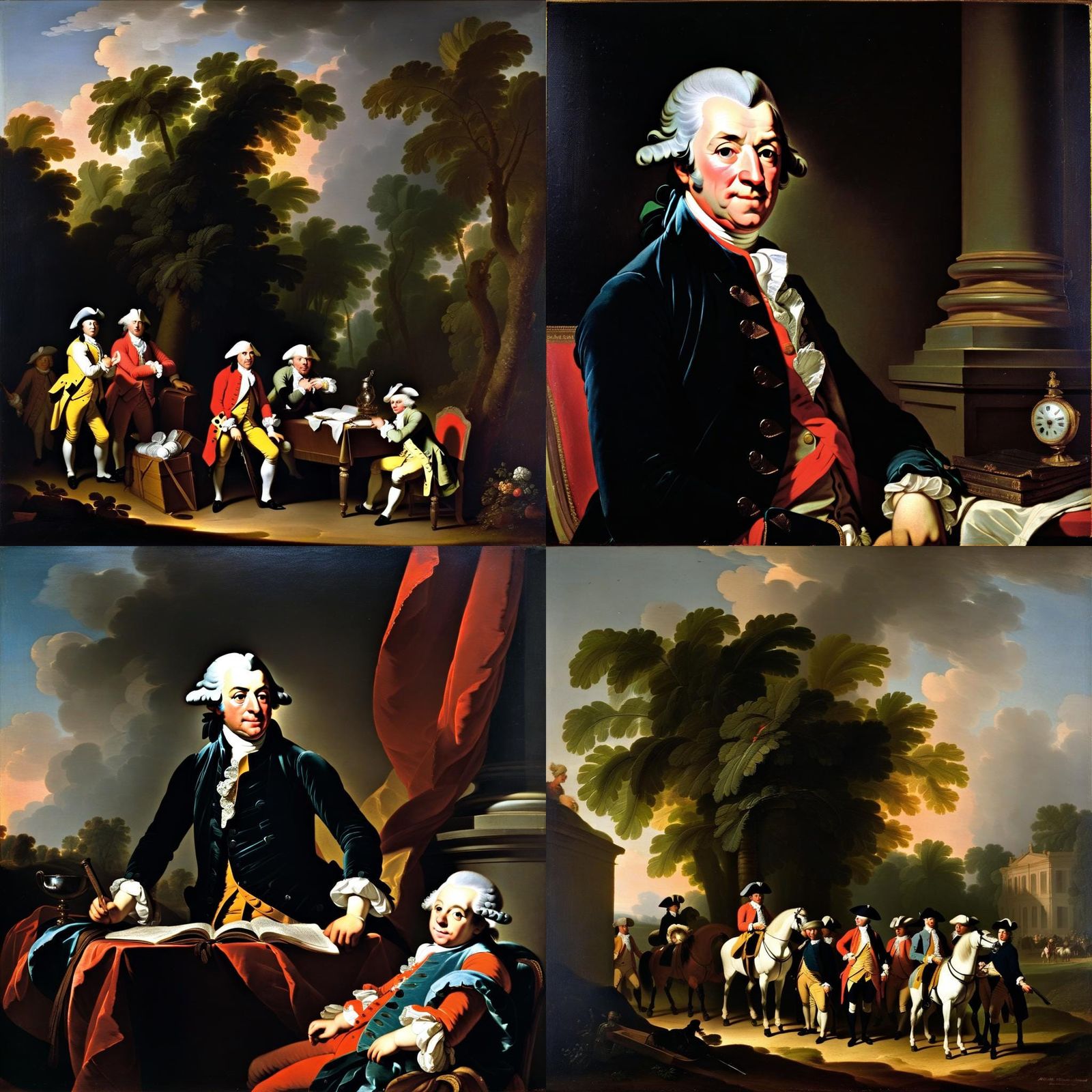 Portrait in Rococo Style