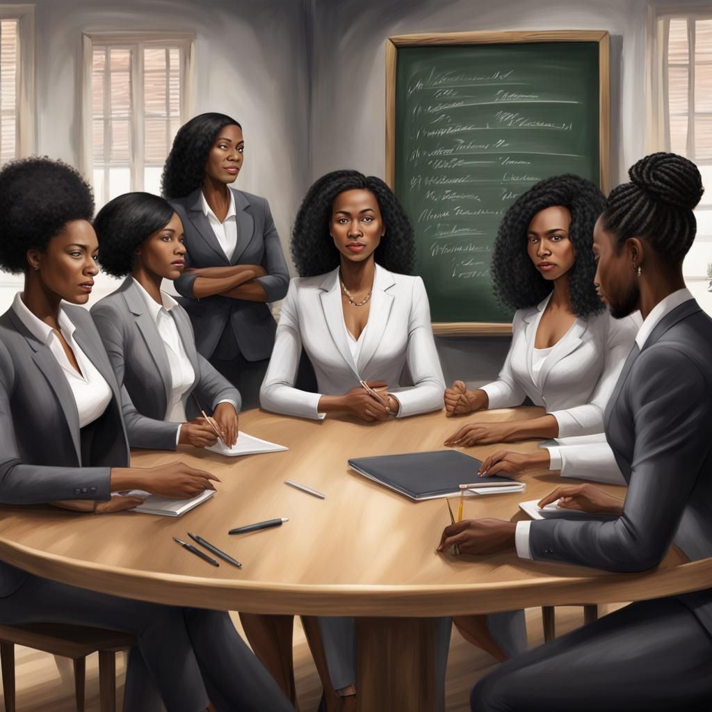 Stylish Woman at Table in Colorful Room