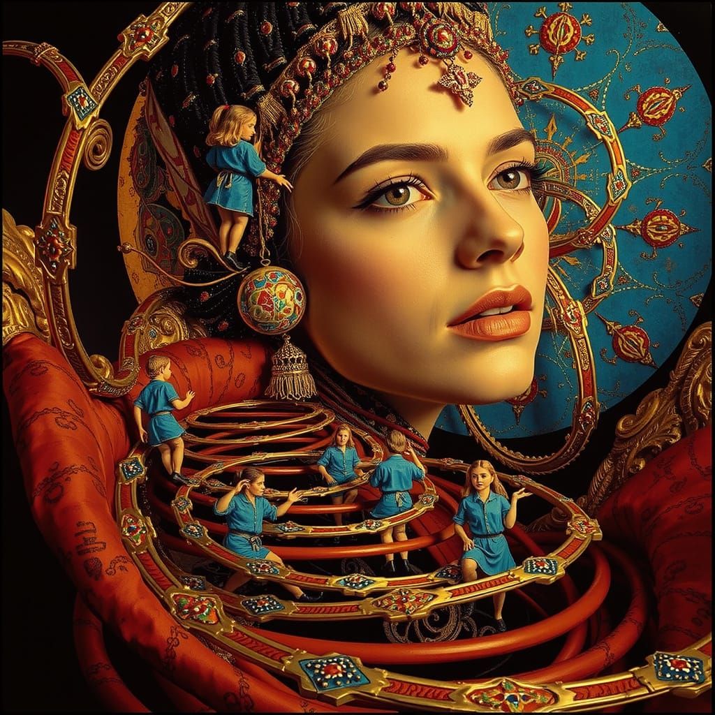 Abstract Motion: Swirling and Warping Forms