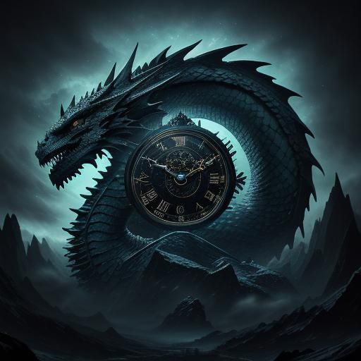 Surreal Cosmos with Melting Clocks in HDR