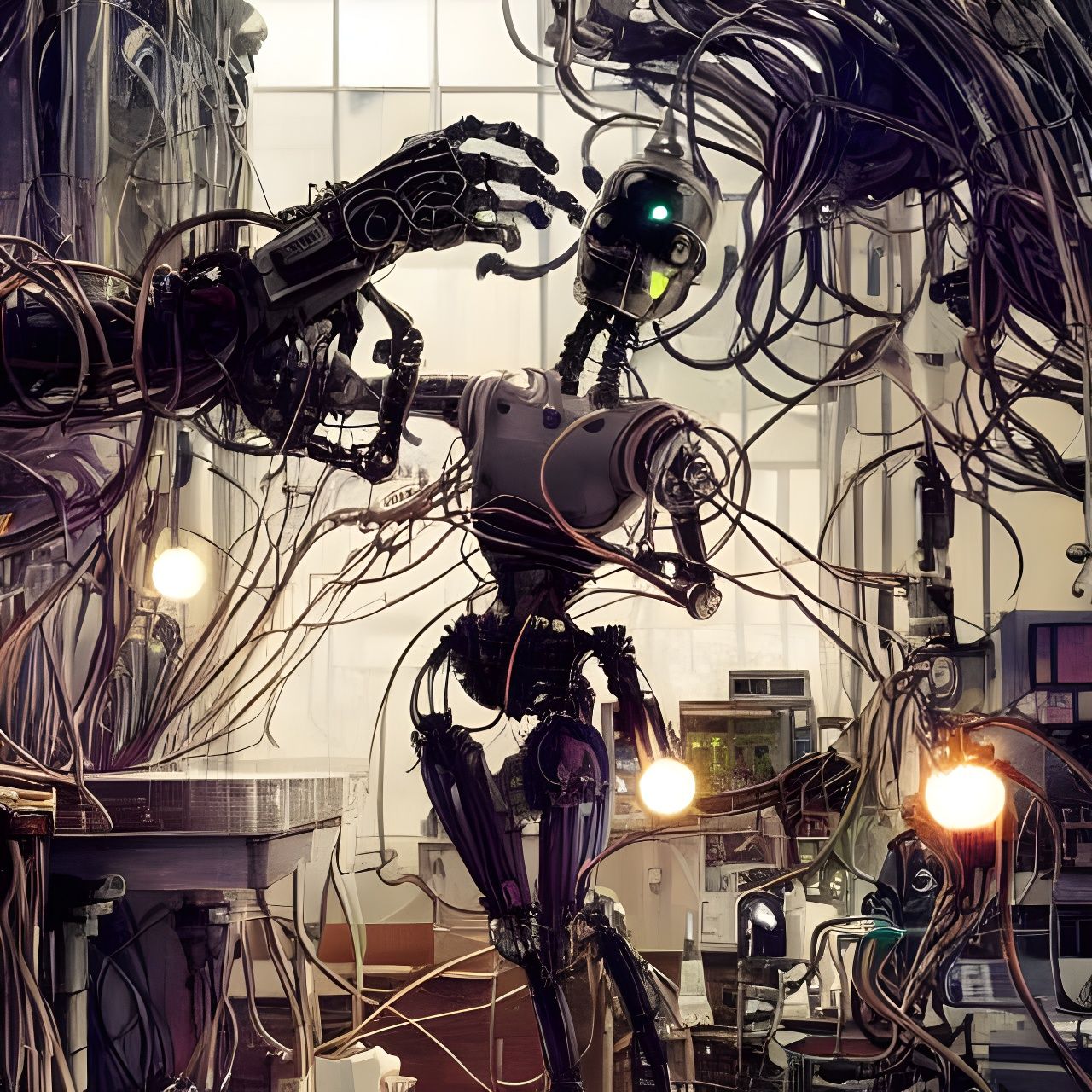 Robot Scientist Repairing Itself in Laboratory