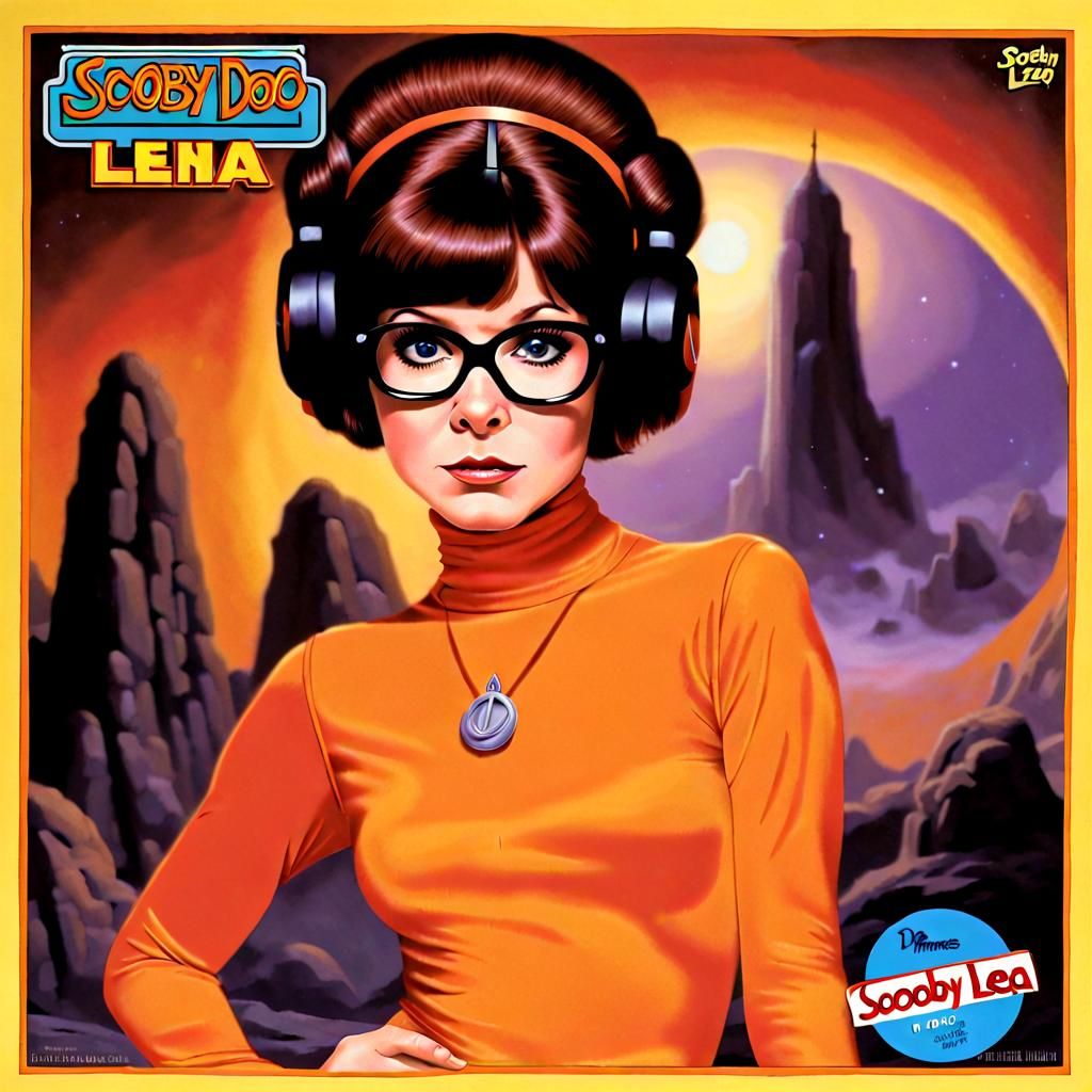 Velma Dinkley as Princess Leia: 1980s Album Art