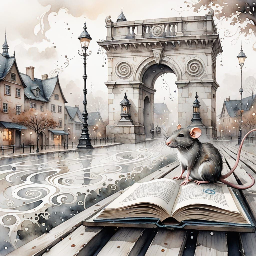 (a rat and a book on a bench:1.2), Natasha Wescoat and Willem Haenraets, (spirals and swirls in the fog:1.5), nacre and ...