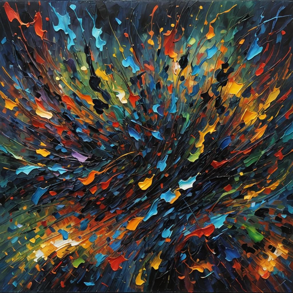 Vibrant Soundscape: Neo-Impressionist Oil Painting