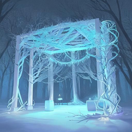 Enchanting Dark Forest Ring on Parchment