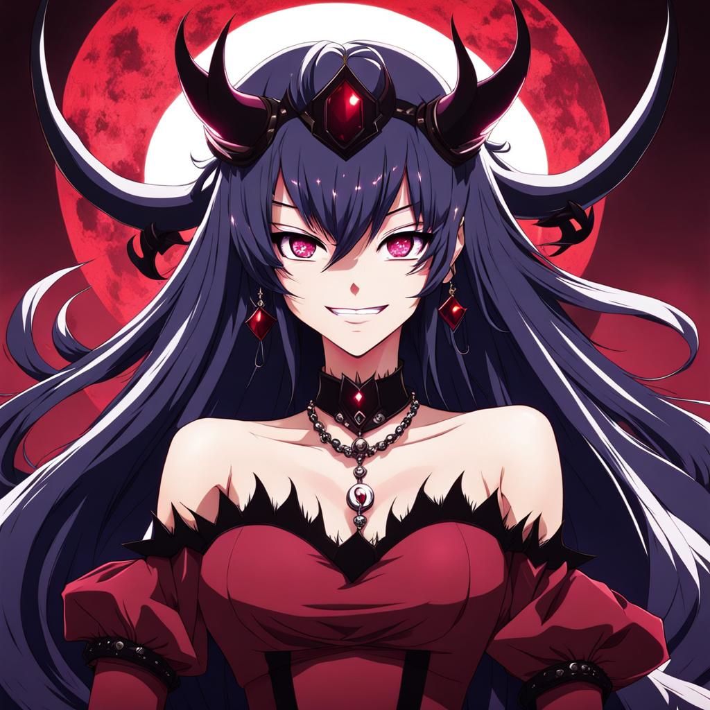 Devil Queen Smiling: Anime Key Visual Art
