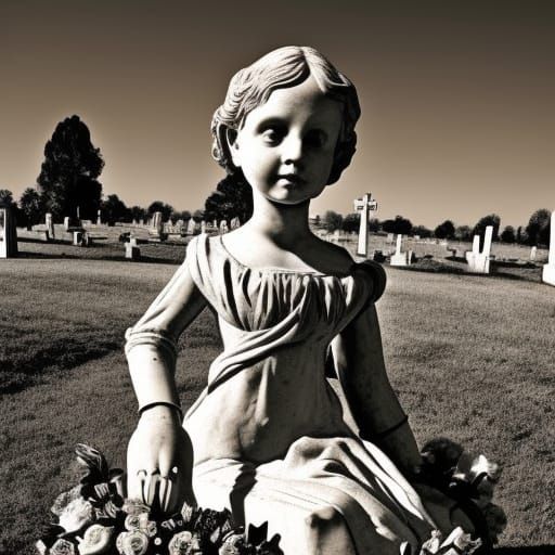 Flowers on Azalea's grave