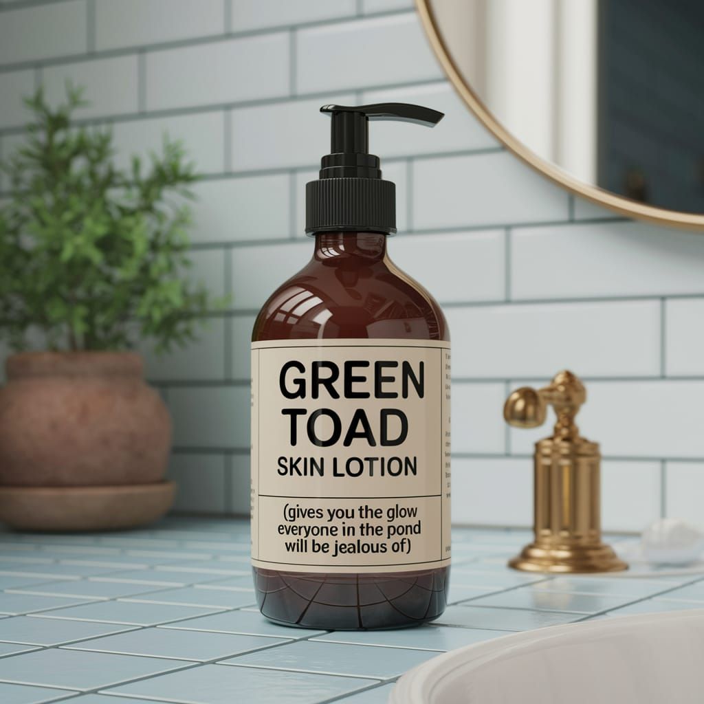 Toad lotion daily challenge #930 fictional beauty product labels