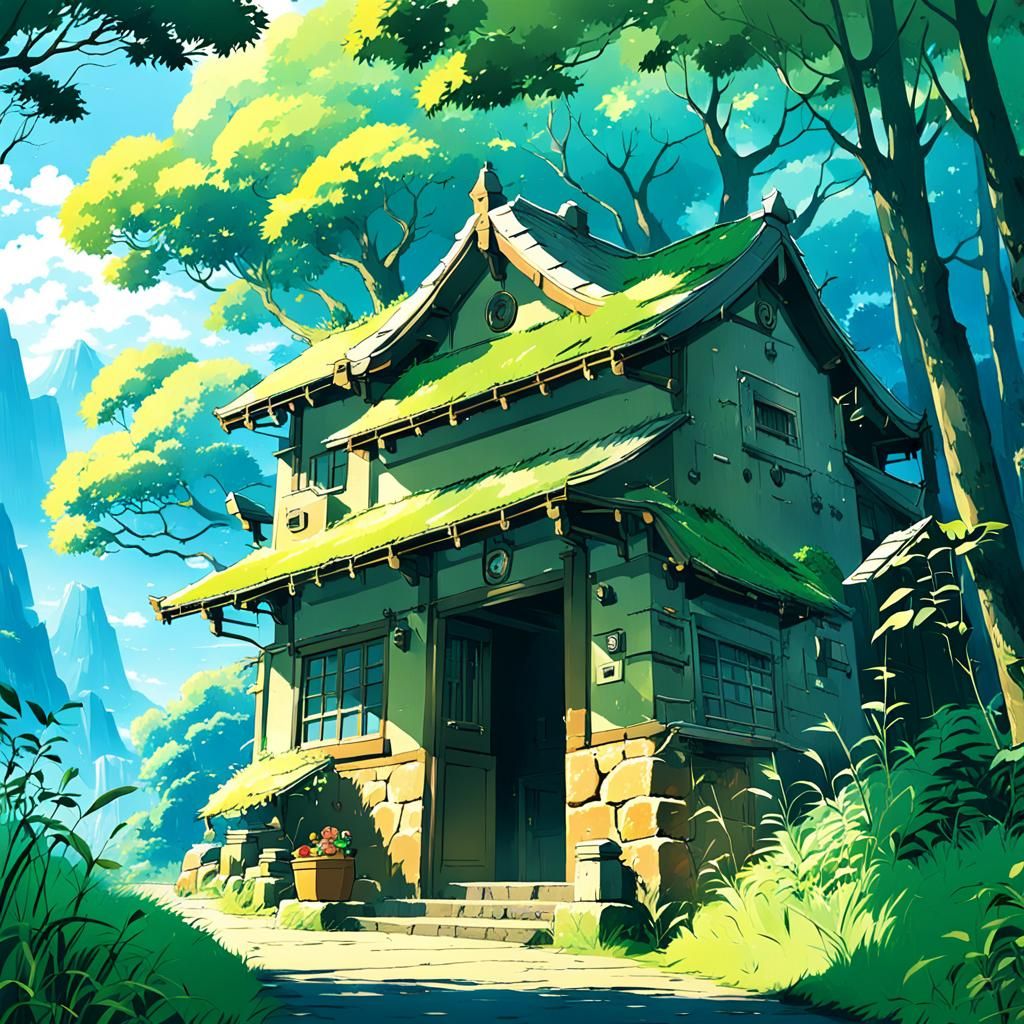 Pichu in Studio Ghibli Anime Style