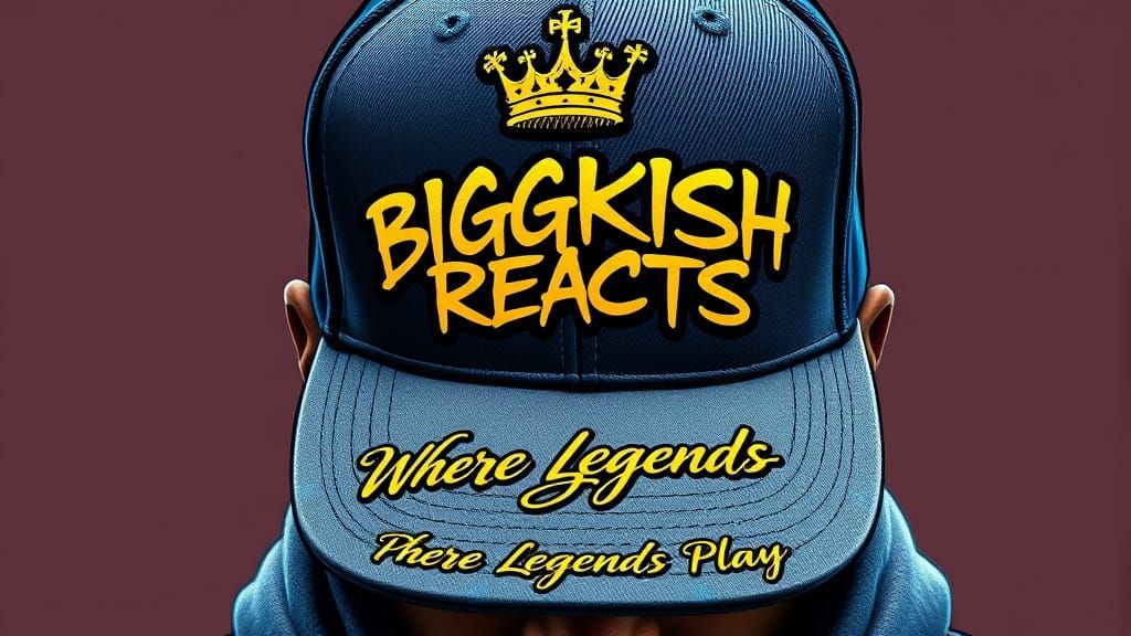 Street Art Portrait of a Black Man in a Lion Crown Cap