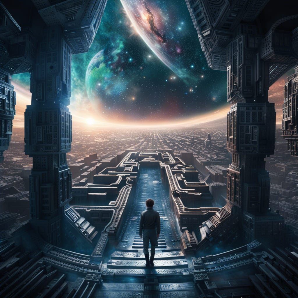 Galactic Maze: A Sci-Fi Digital Masterpiece