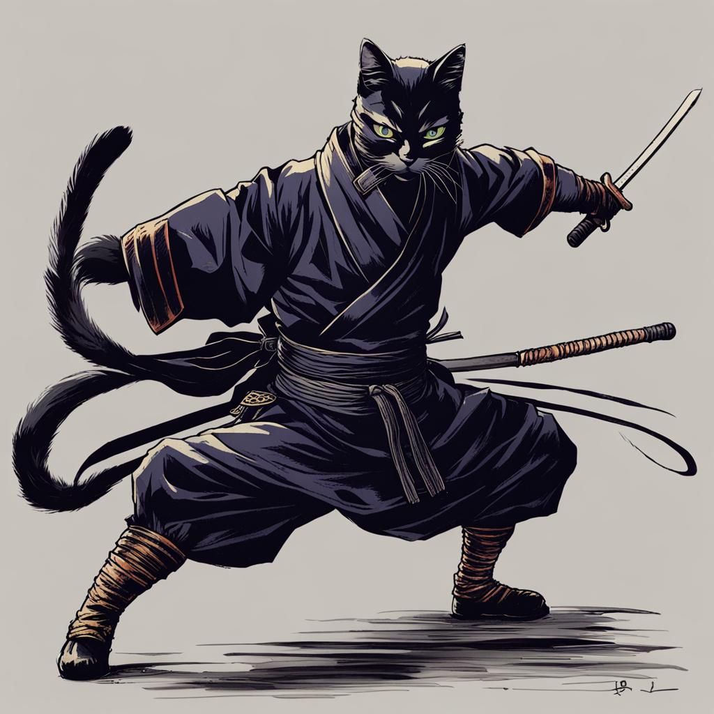 Hachisuka Tenzō: The Cat Ninja