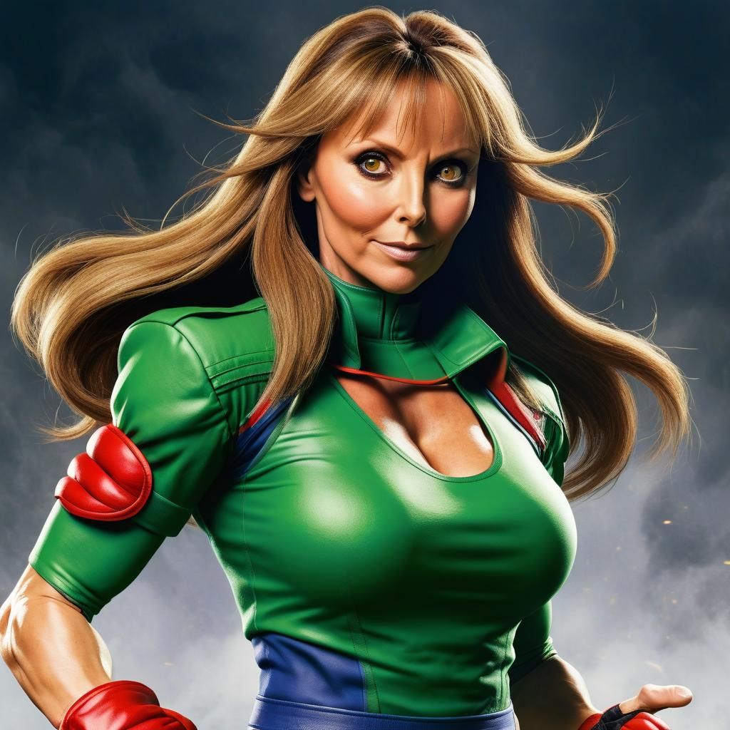 Carol Vorderman as Street Fighter's Cammy