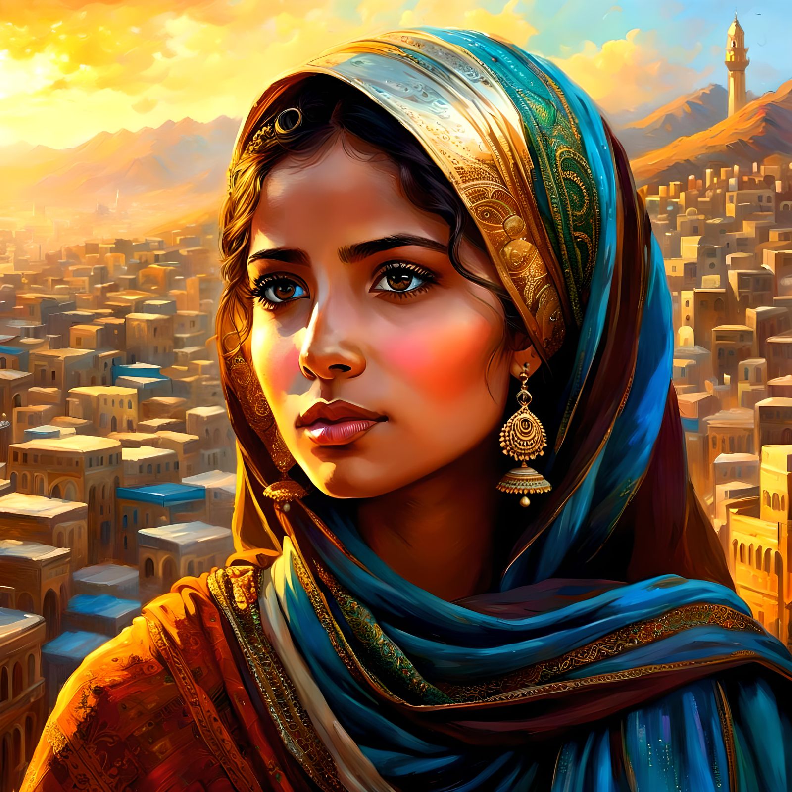 Poet Threa Almontaser in the capital of Yemen, Sanaa