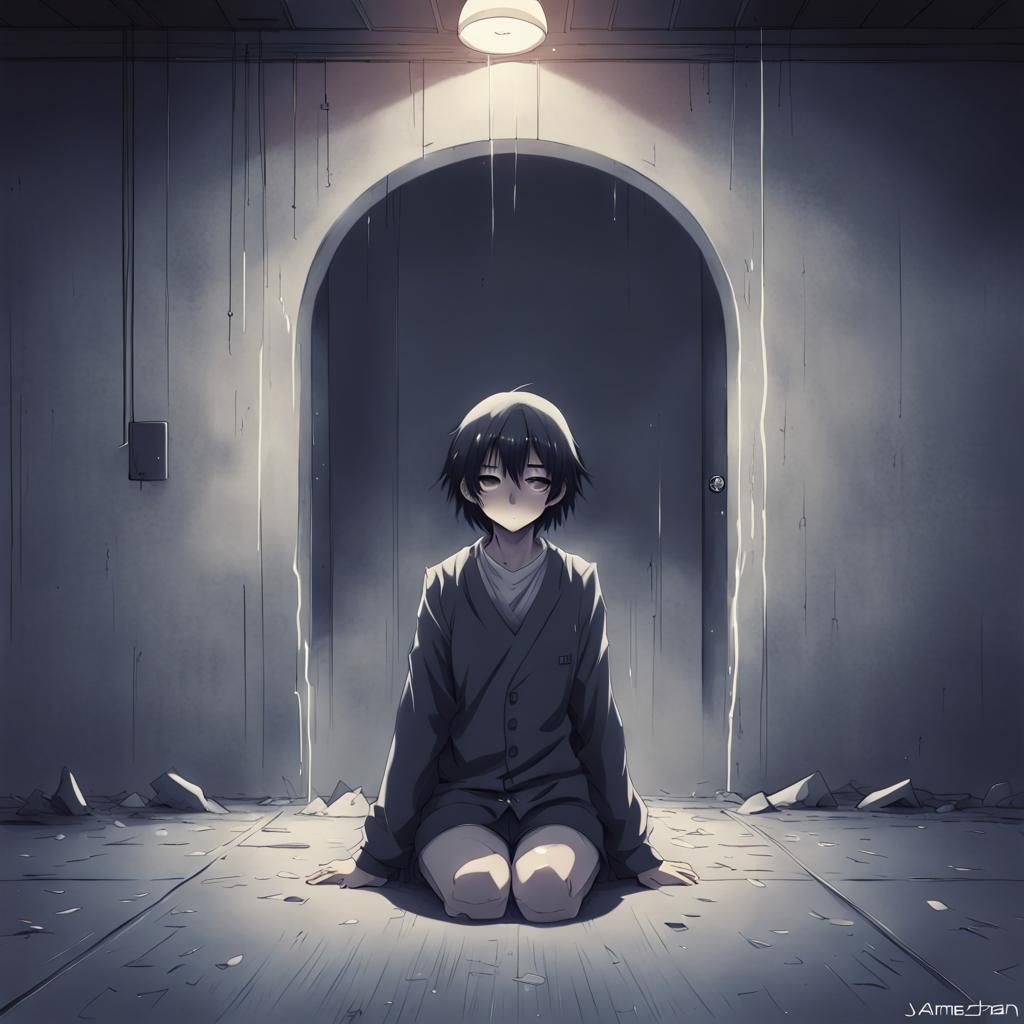 Anime Style Empty Soul Illustration