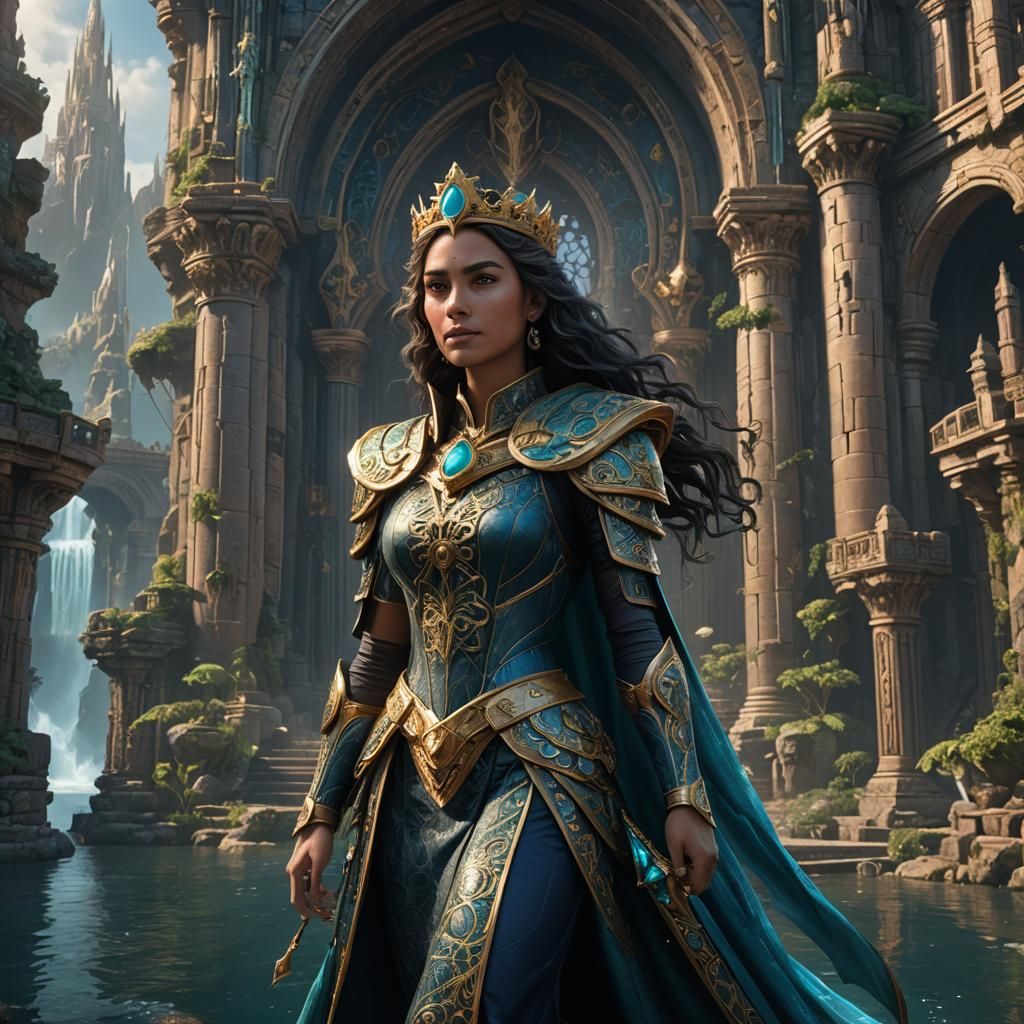 Princess Mariana of Atlantis: Detailed Matte Painting