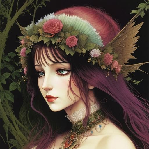 Ethereal Dreamcore Portrait of Mother Nature