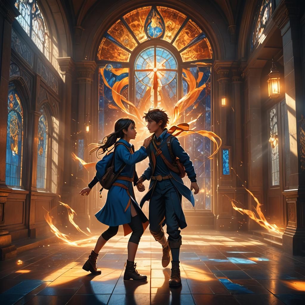 Magical School Fight in Unreal Engine 5 Style