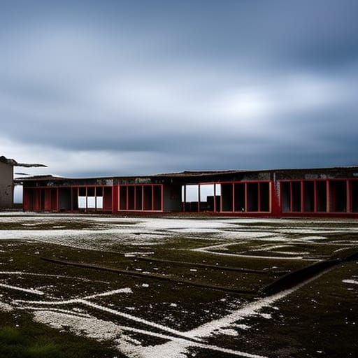 Abandoned Football Stadium Urbex Photography
