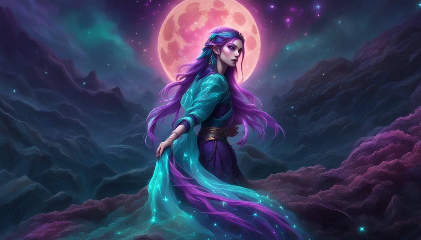 Celestial Sorceress: Weaver of Stardust Dreams