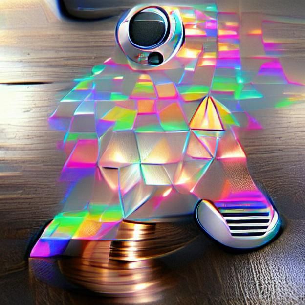 Prismatic Light Refraction Creates Disco Effect