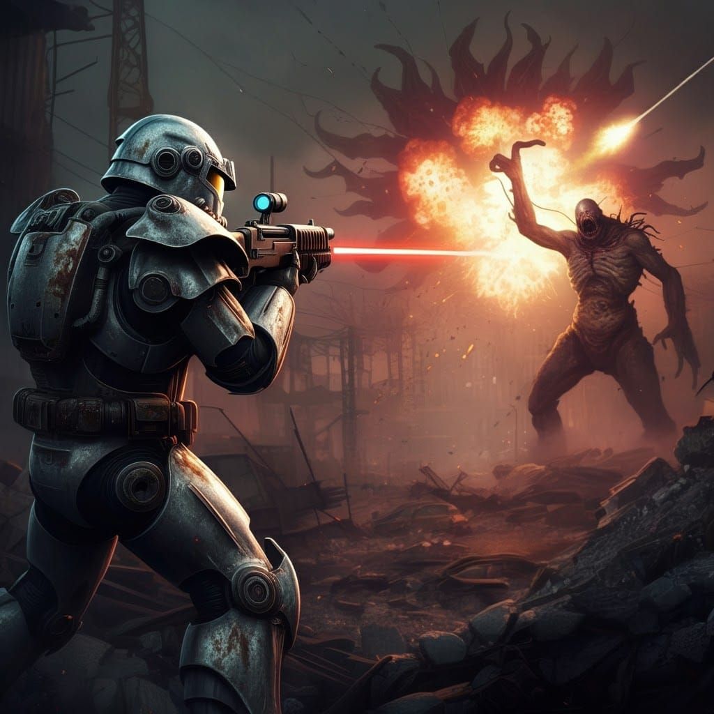 Minuteman Battles Mirelurk Queen in Ruined Commonwealth