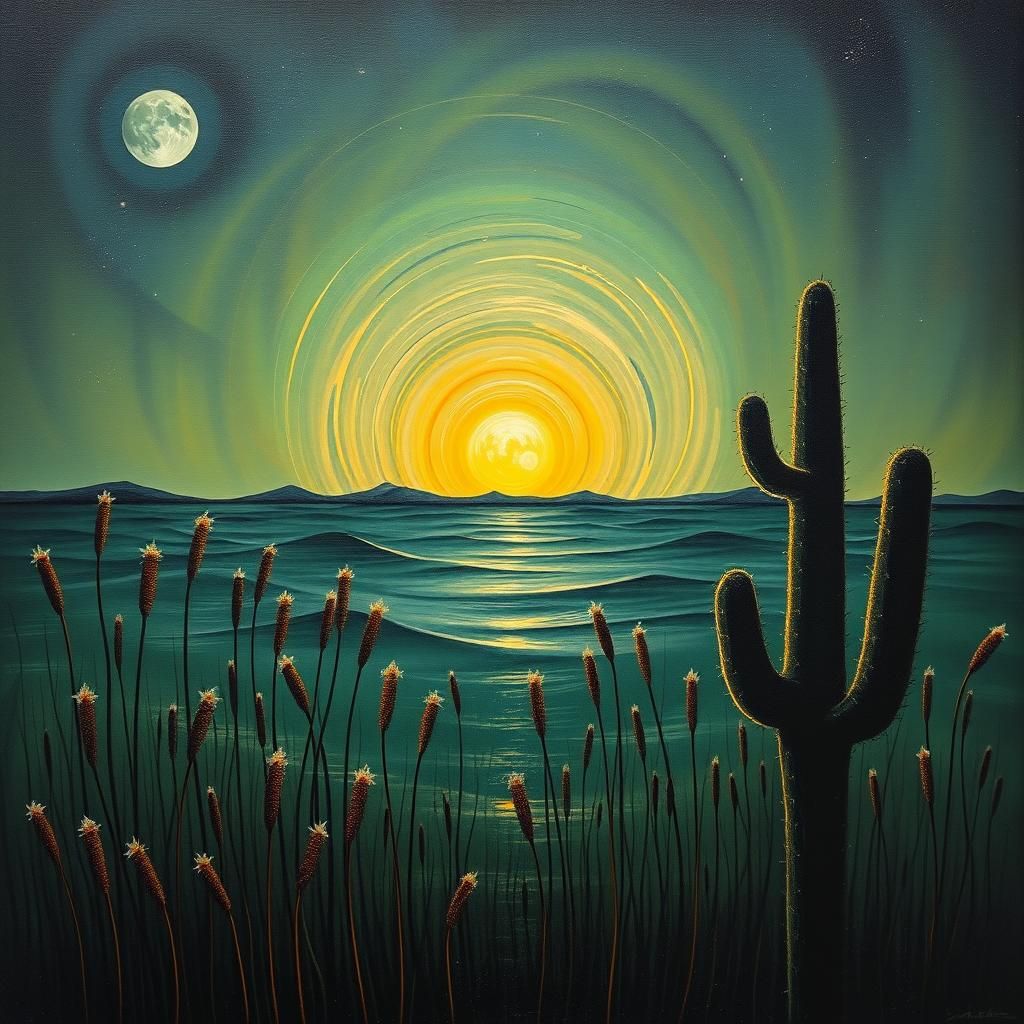 Surrealist Grief: Night Grappling with Noon