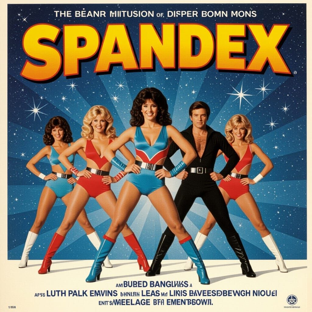 Spandex: 1980s Movie Musical Poster