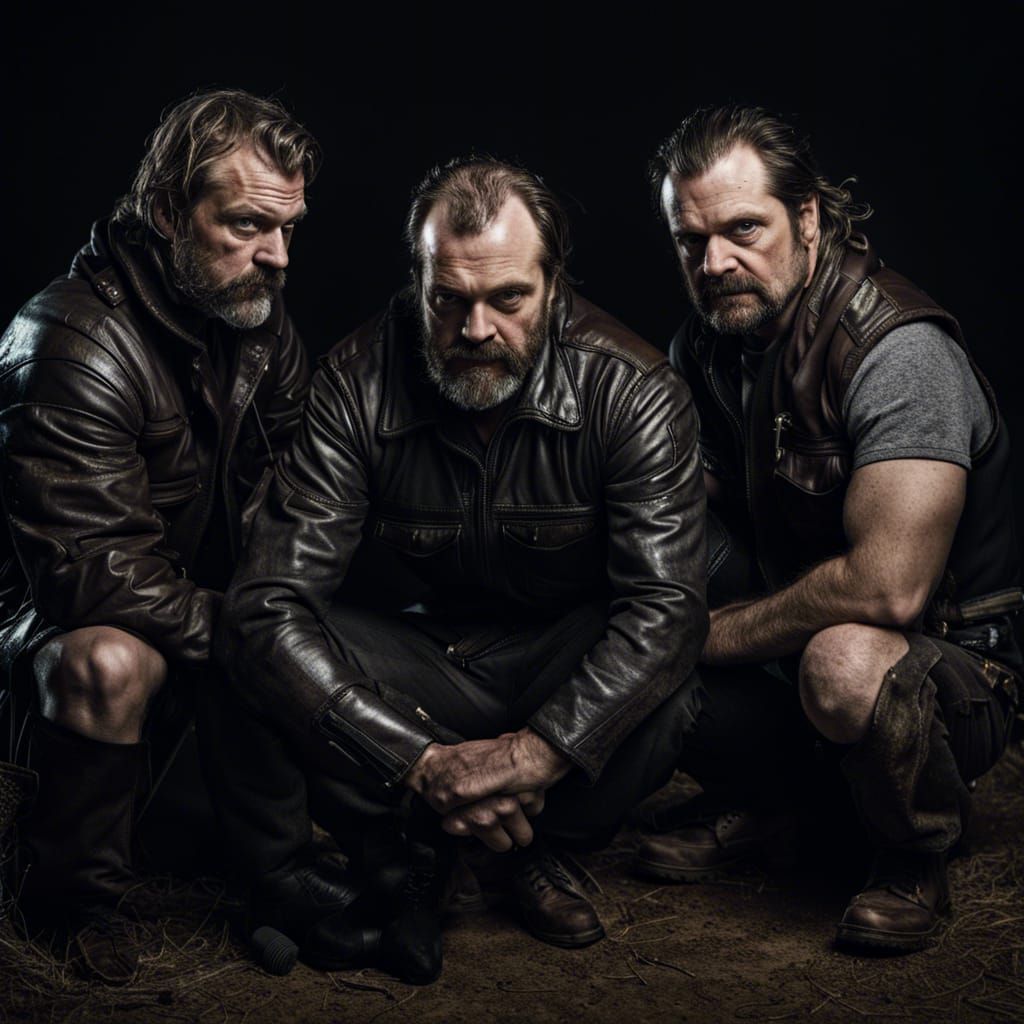 Oliver Anthony Kneeling: A Photorealistic Portrait