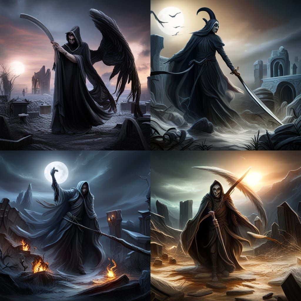 Grim reaper vs white angel