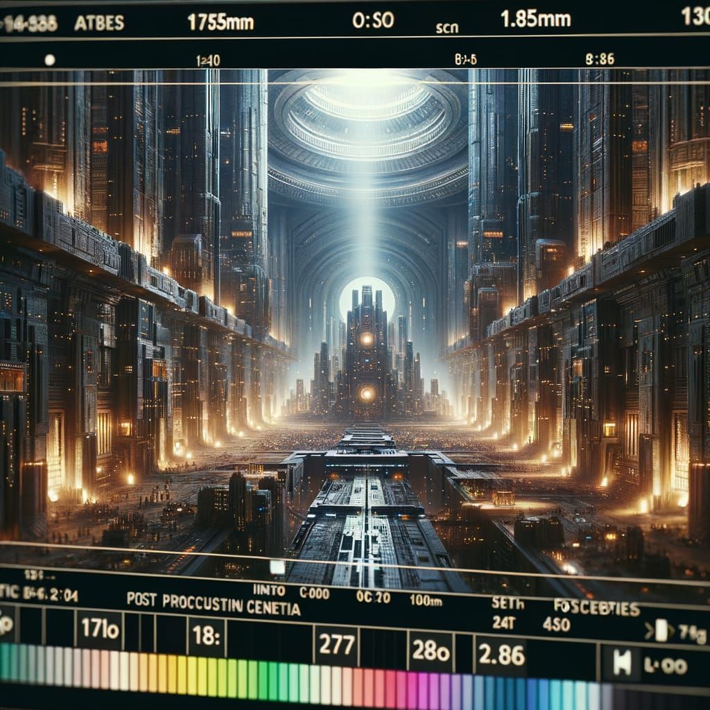 Epic Underground Sci-Fi City in Cinematic Style