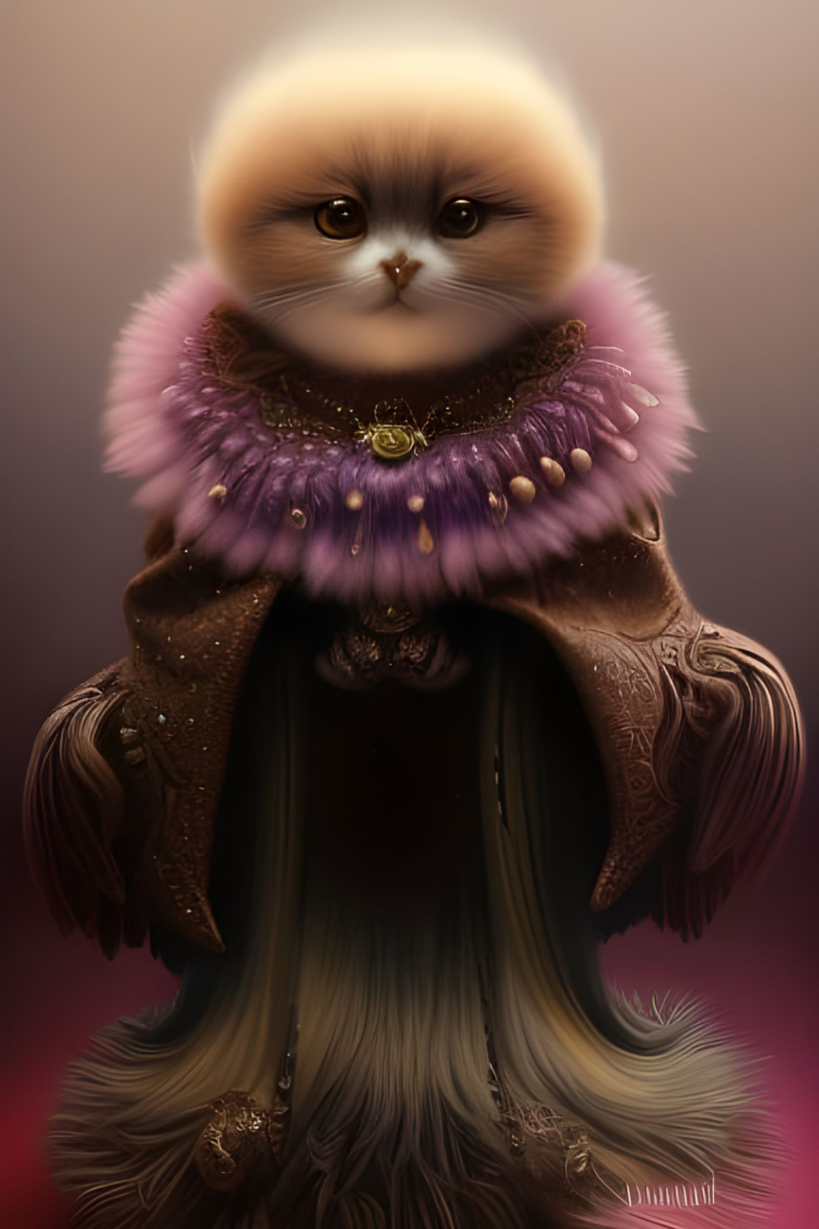 Fluffy Creature in Hyperdetailed Fantasy Art