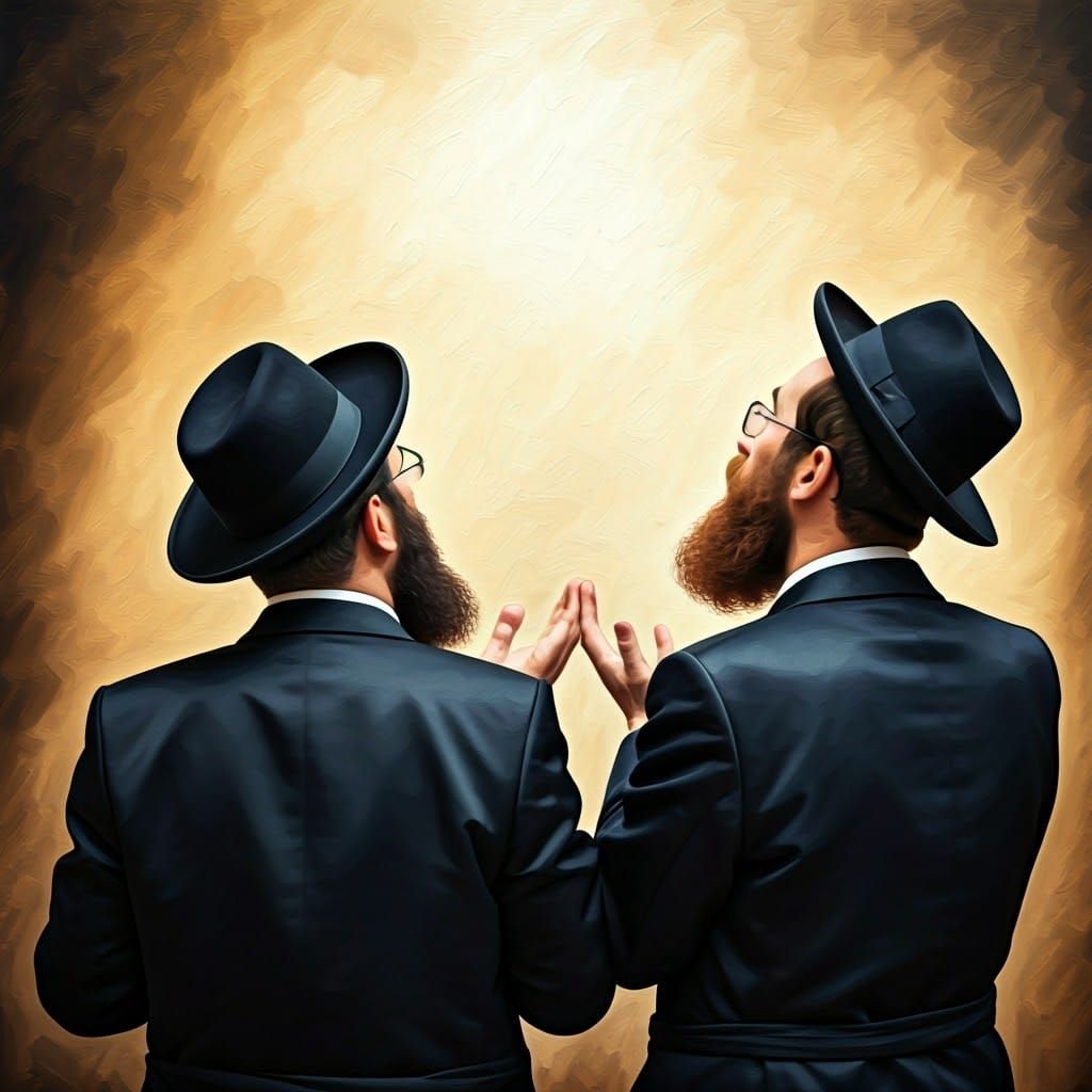 Orthodox Men in Reverence, Renaissance Portrait