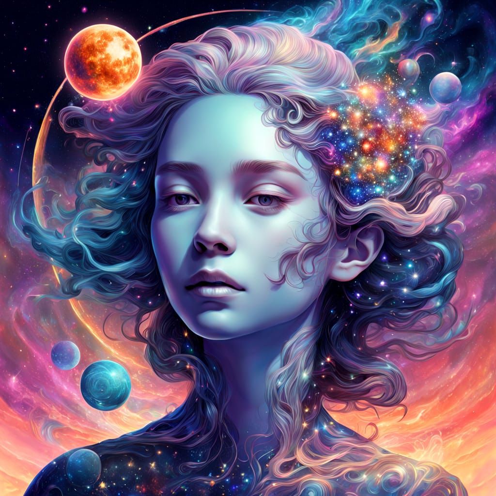 Ethereal Celestial Being Descends to Alien Planet