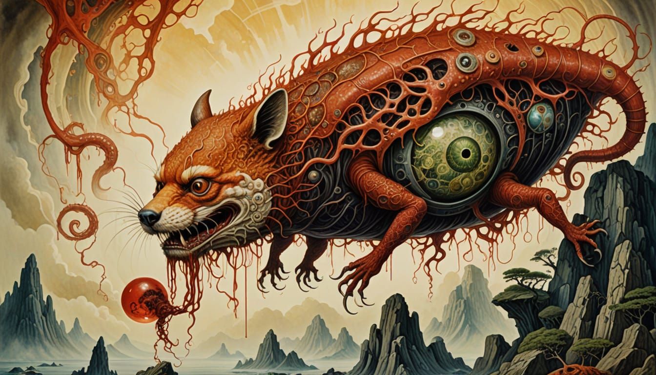 Horrific Calamari Monster: A Surreal Vivisection
