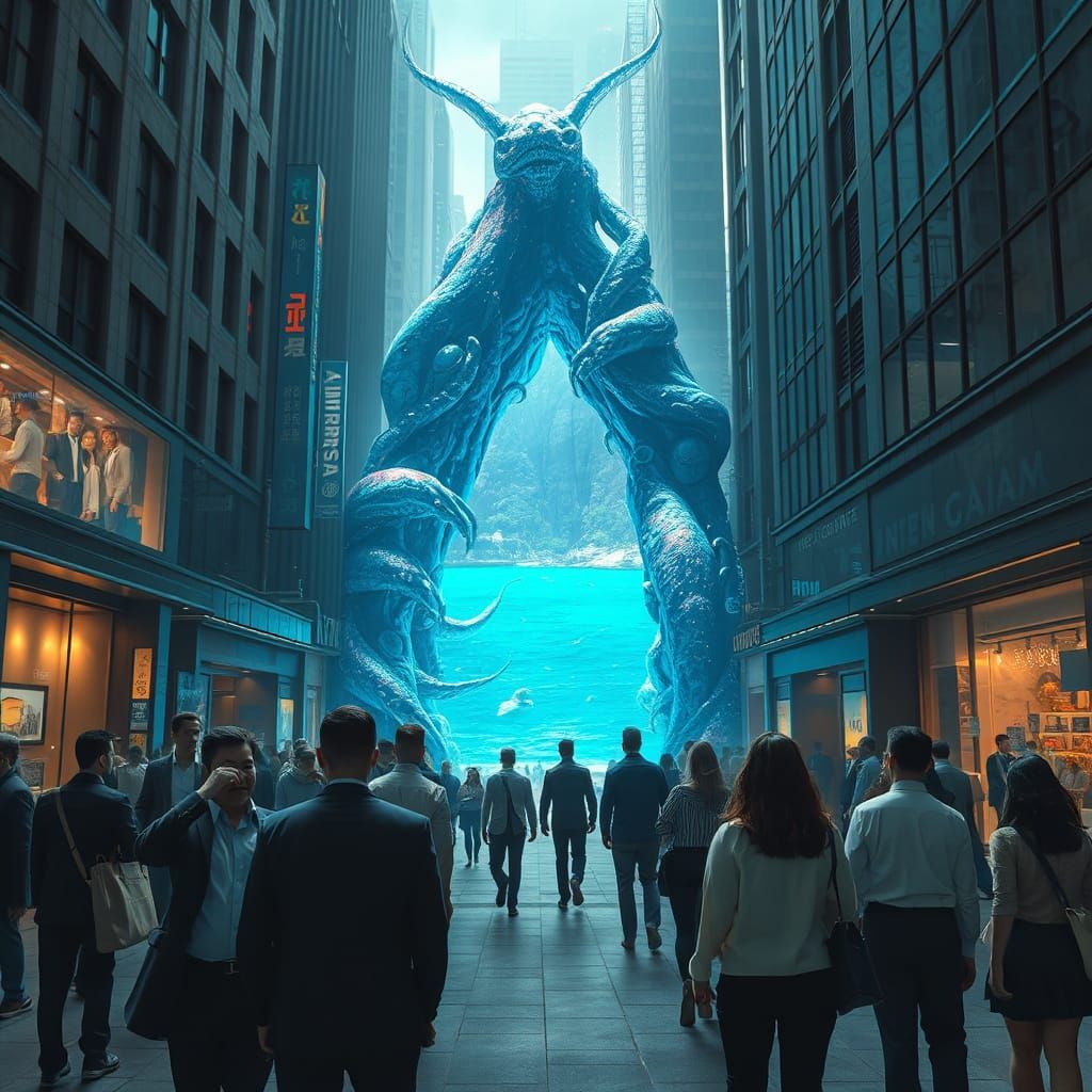 Lagoon Portal Appears in City Street