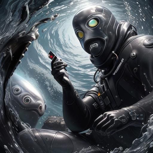 Terrifying Underwater Encounter with Colossal Bloop Creature