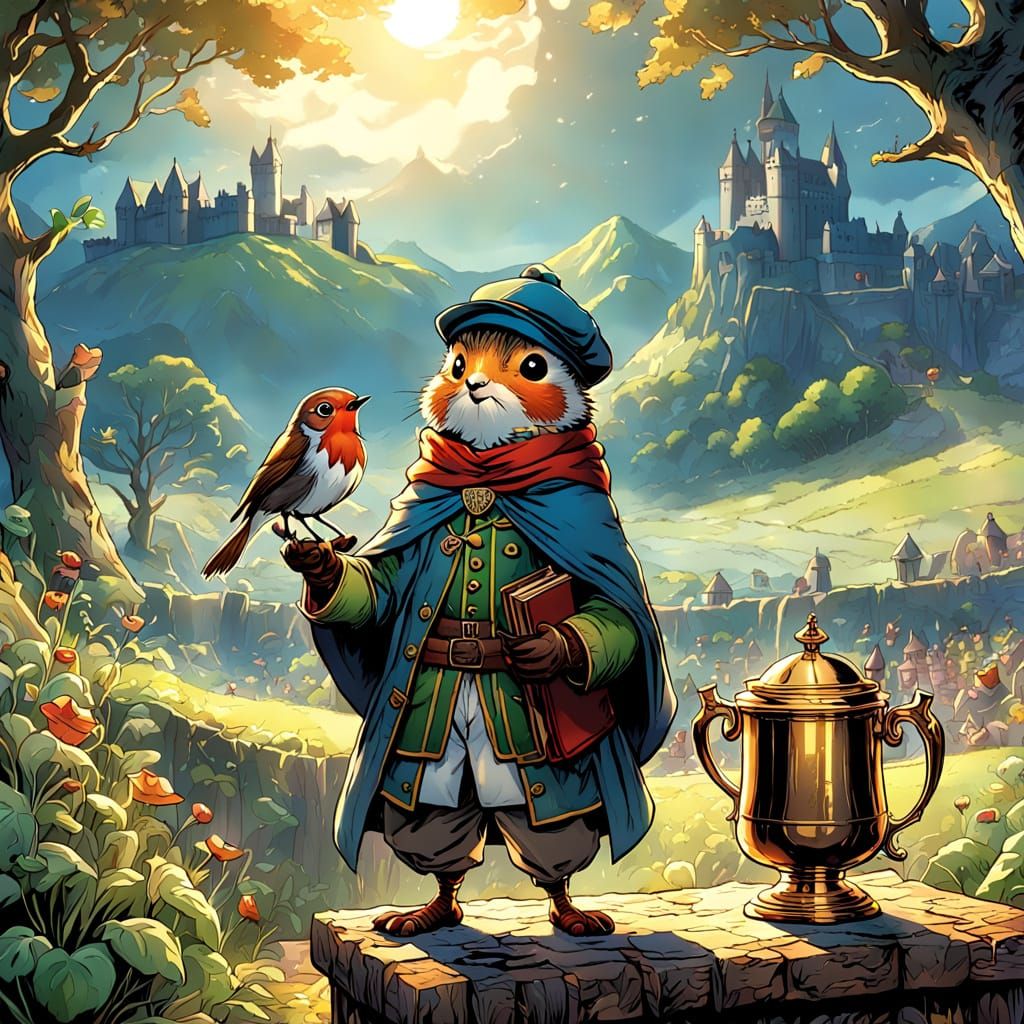 Robin Wins Tournament: Comic Book Illustration