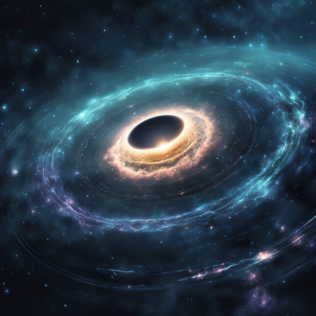 Cosmic Jellyfish Drifting Toward a Black Hole