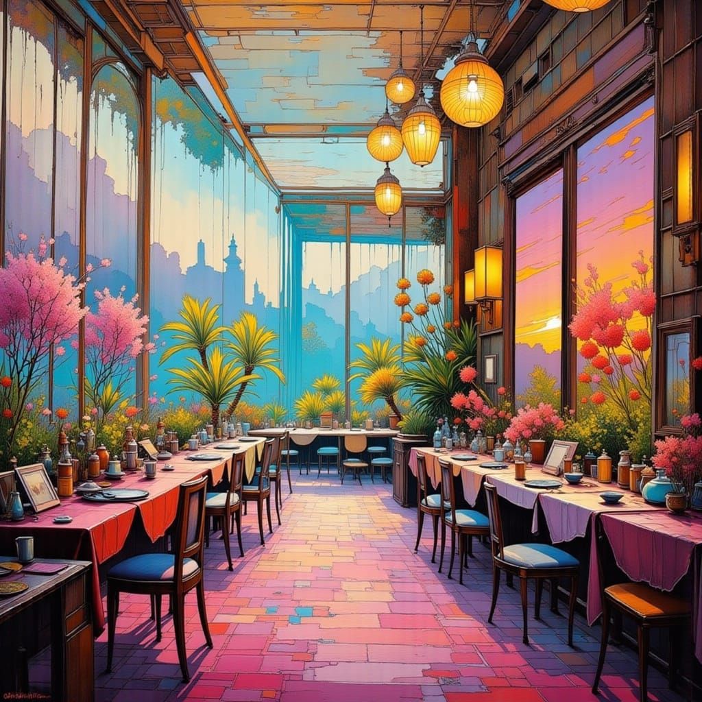 Artist Paints Masterpiece in Eccentric Studio