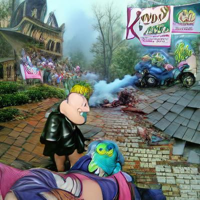 Doug Funnie's Revenge in Kinkade Style