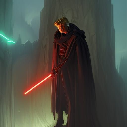 Trump as Sith Lord: Dark Fantasy Concept Art