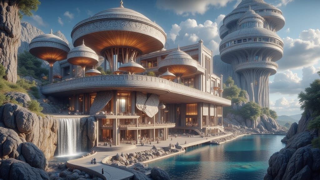 Cute Geode House Merging Ancient and Future Styles