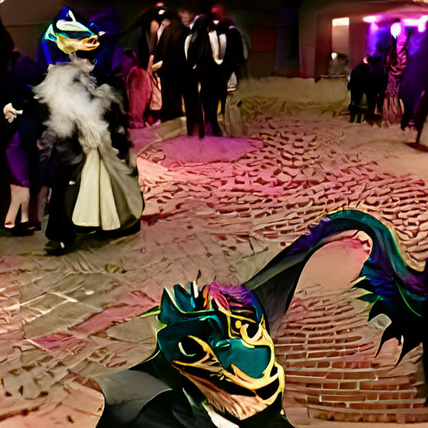 Dragon Attends Midnight Masquerade Ball
