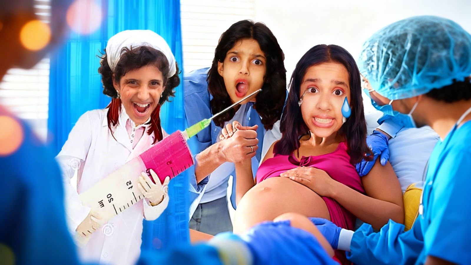 Vivid Solid Color Portrait with Bokeh and Natural Light