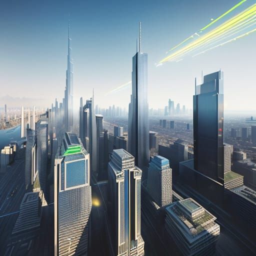 Cyberpunk Metropolis Unfolds in Vibrant, High-Tech Harmony