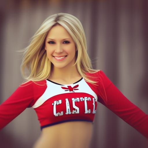 Hyperrealistic Cheerleader with Intricate Details