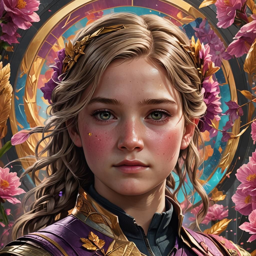 Detailed Portrait of Primrose Everdeen, Trending Art