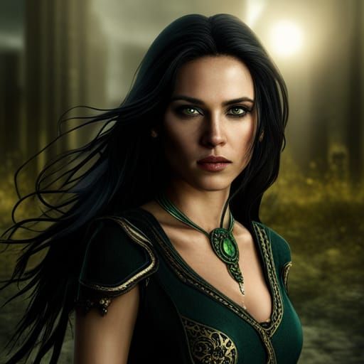 Elven Assassin Digital Art, Detailed Matte Painting